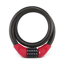 Yf21060 Anti-Theft Cable Lock 5-mostradores para bicicleta da motocicleta